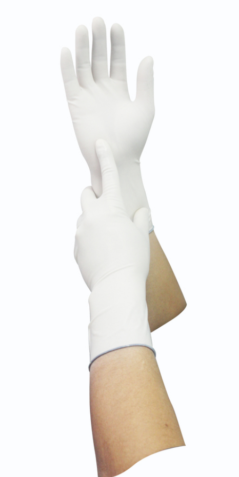 一次性使用灭菌橡胶外科手套直型 麻面无粉 5